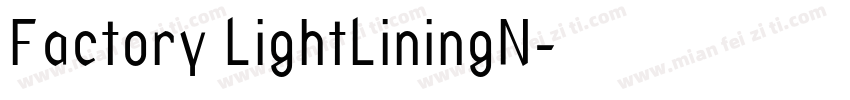 Factory LightLiningN字体转换